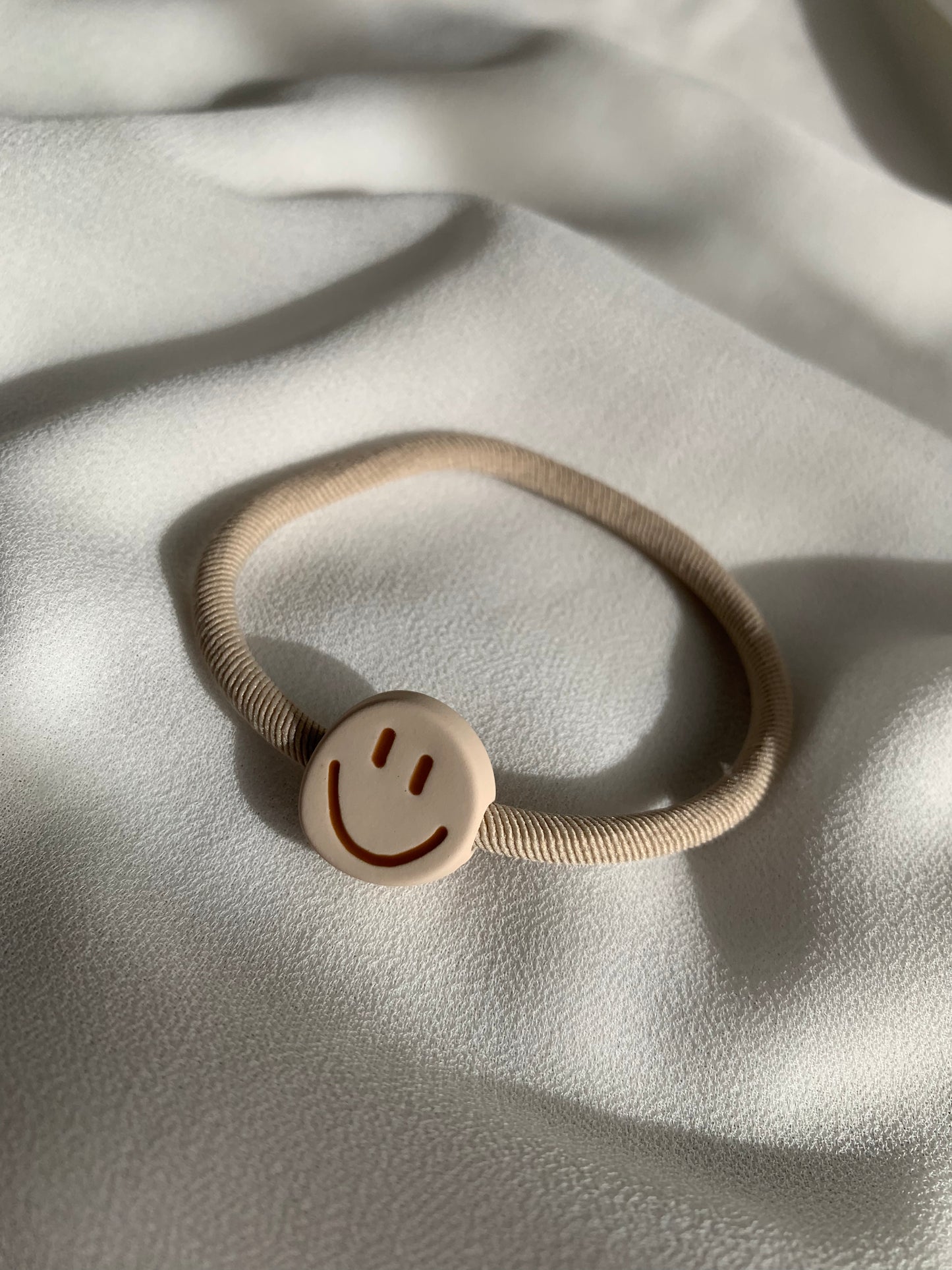 Haargummi Smiley Perle