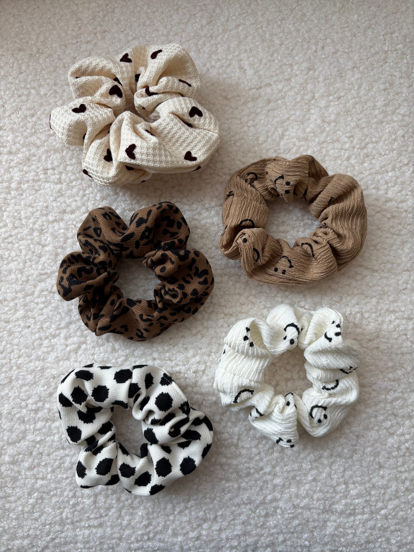 Scrunchies gemustert