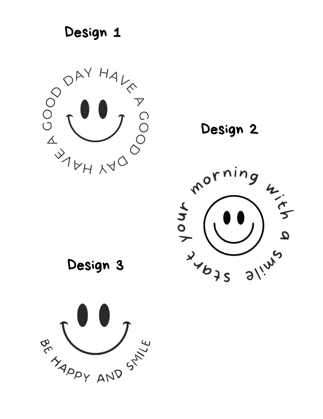 Glas "Smiley Motive"