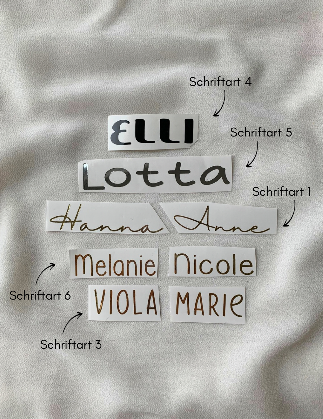 Namenssticker - Schrift 4