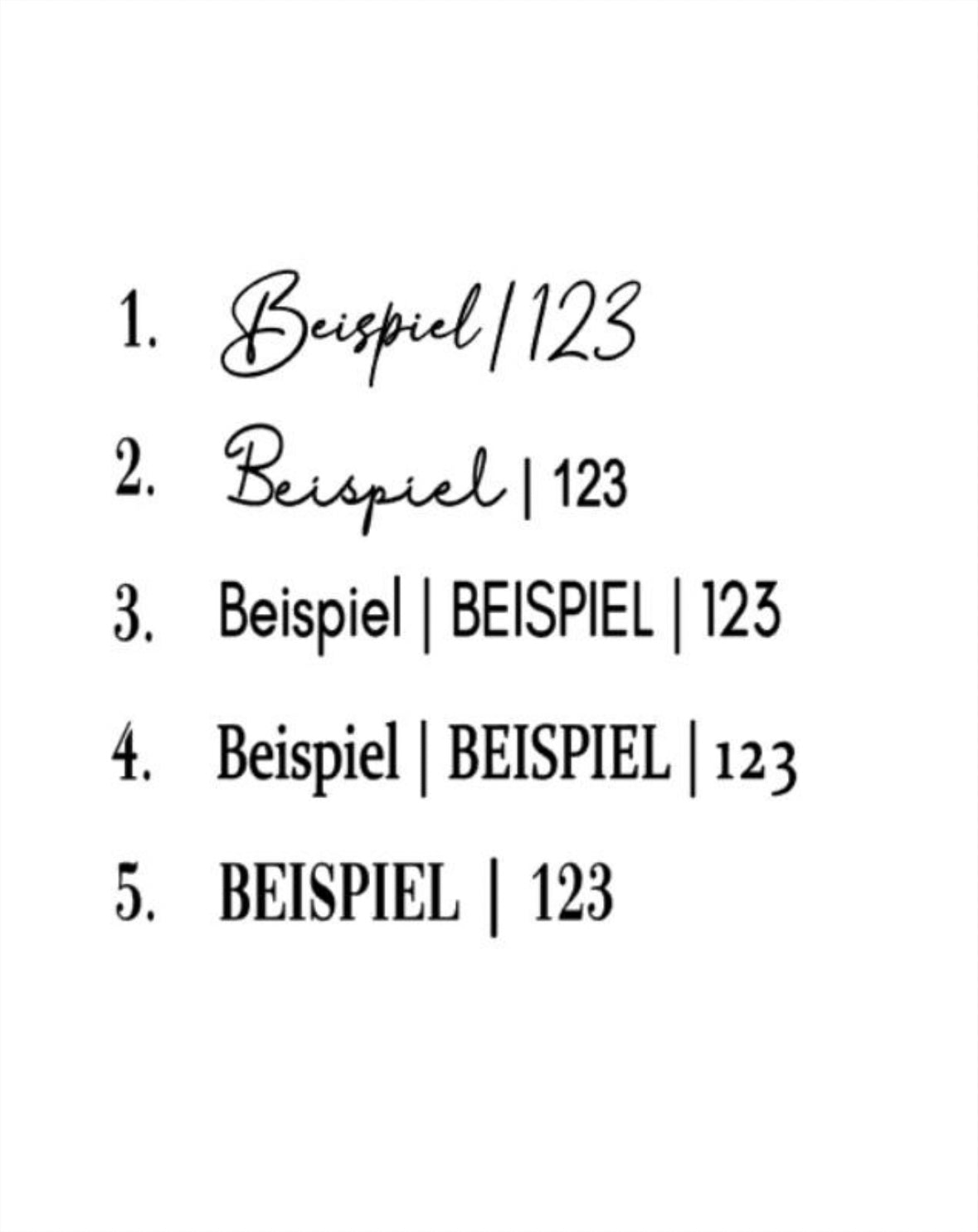 Namensschilder, Sechseck