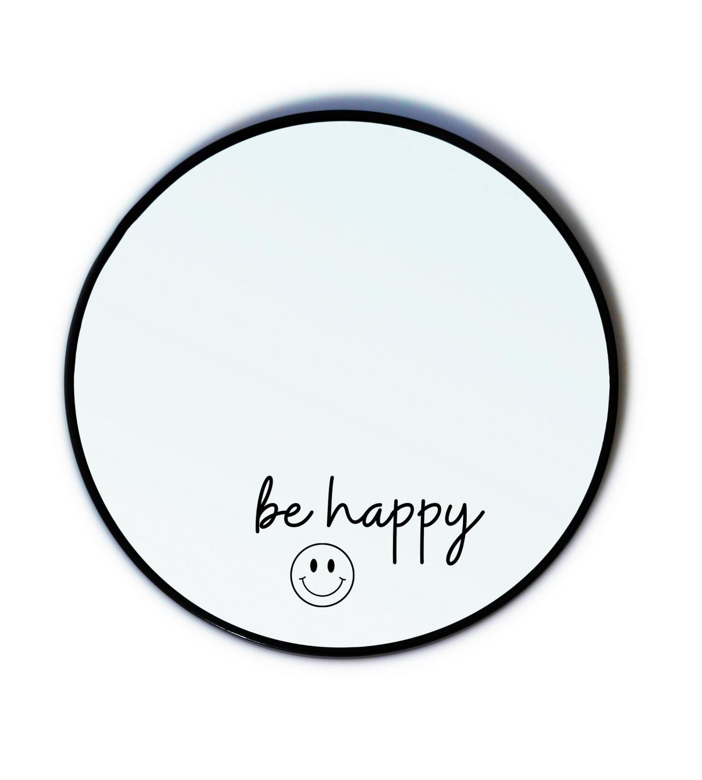 Aufkleber „be happy“