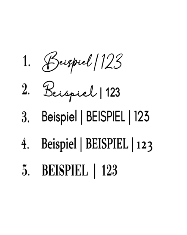 Personalisierte Schleifen für Hochzeiten
