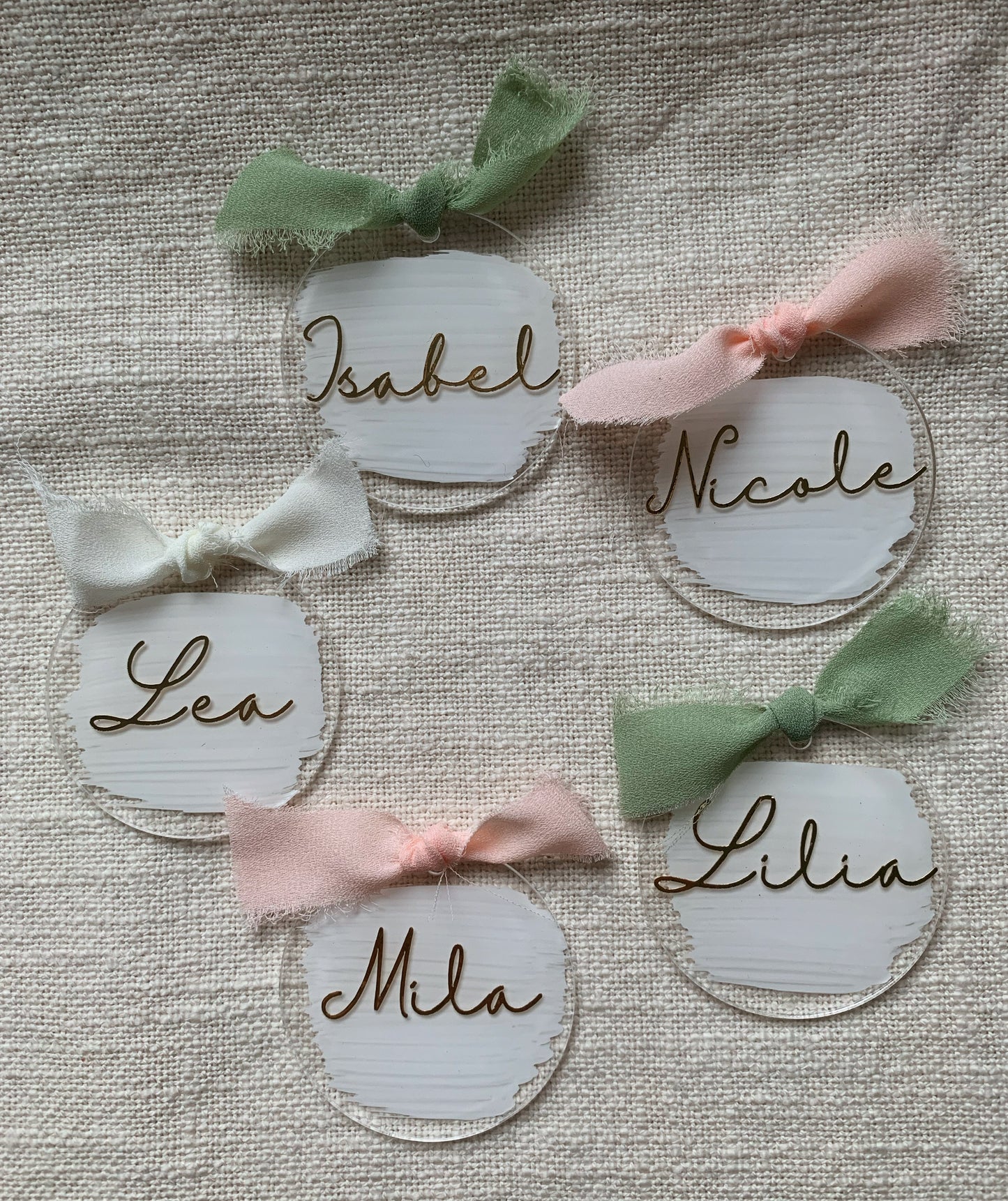 Namensschilder, Rund