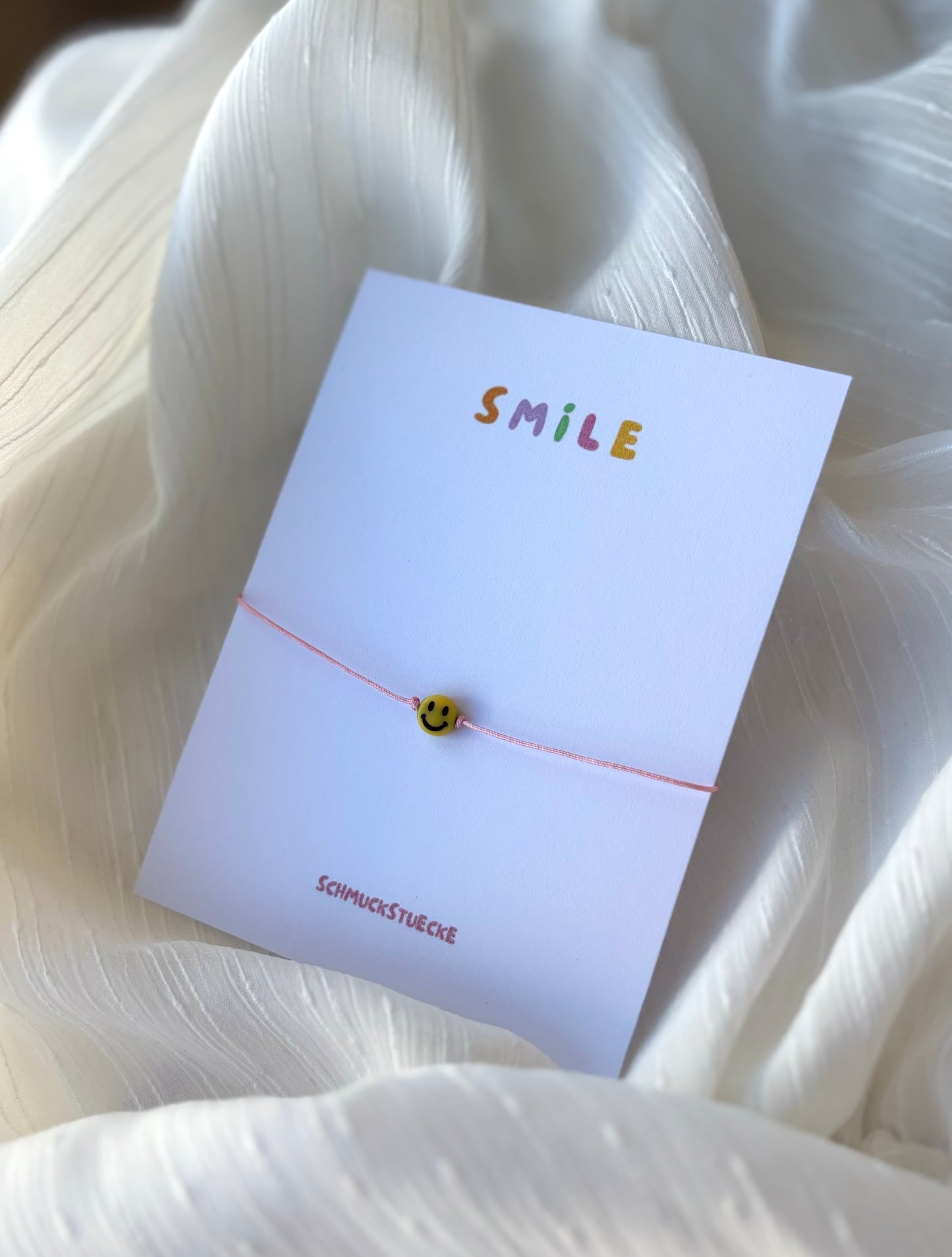 Armband, Smiley gelb