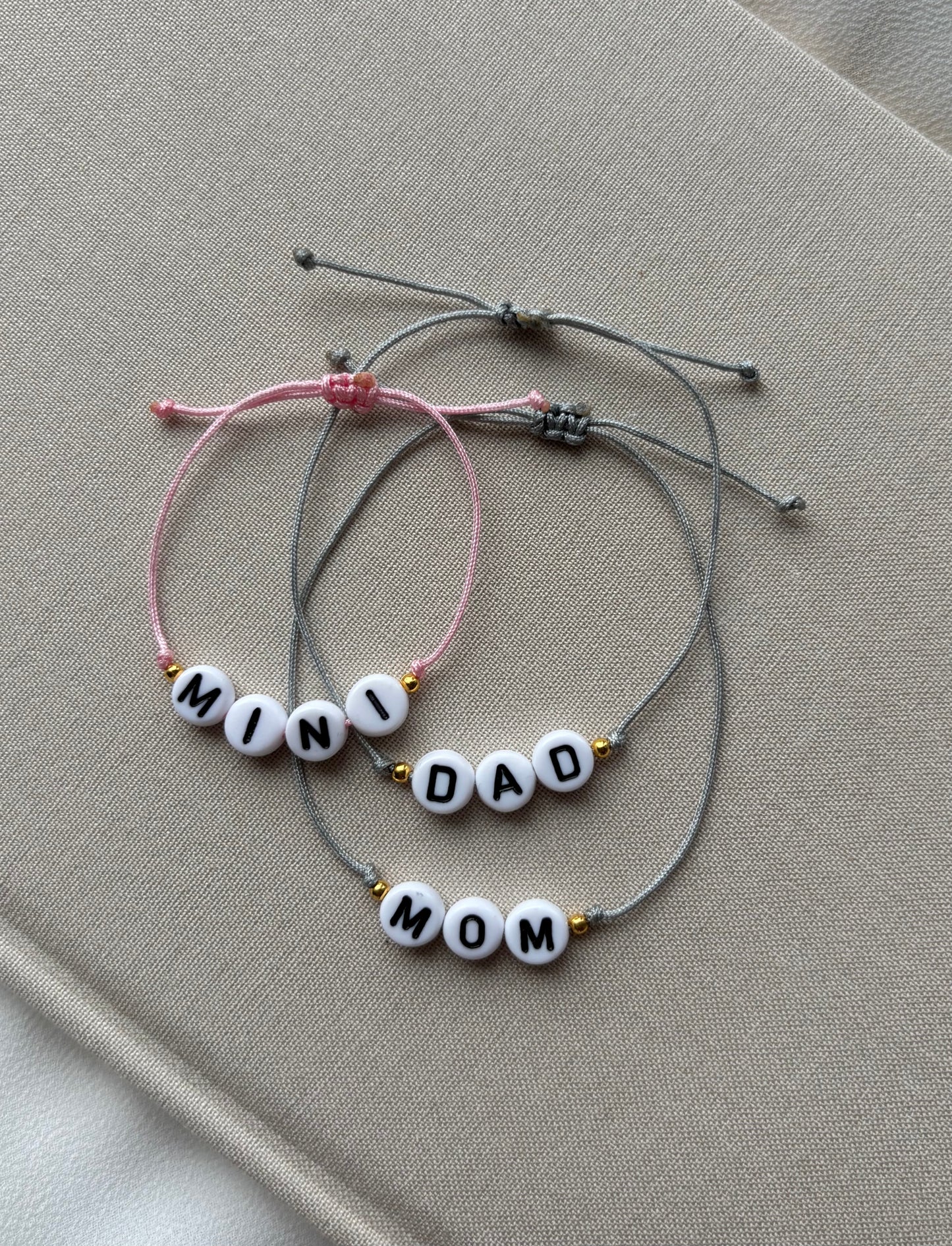 Armband Set „Mom Dad Mini“