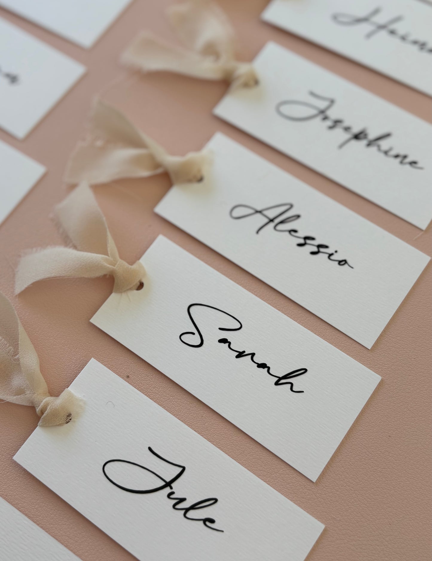 Personalisierte Platzkarten für Hochzeiten