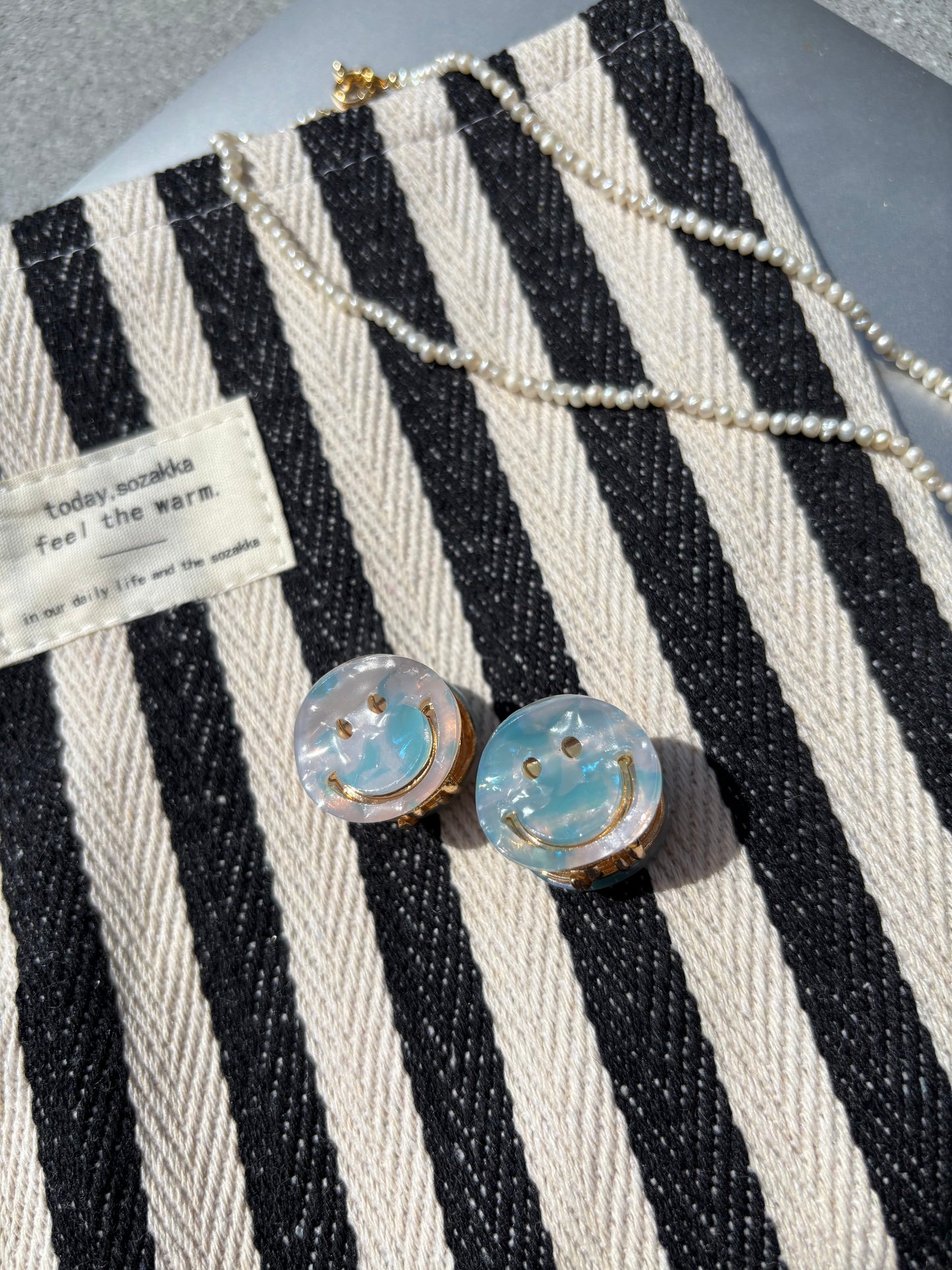 Kosmetikbeutel, gestreift