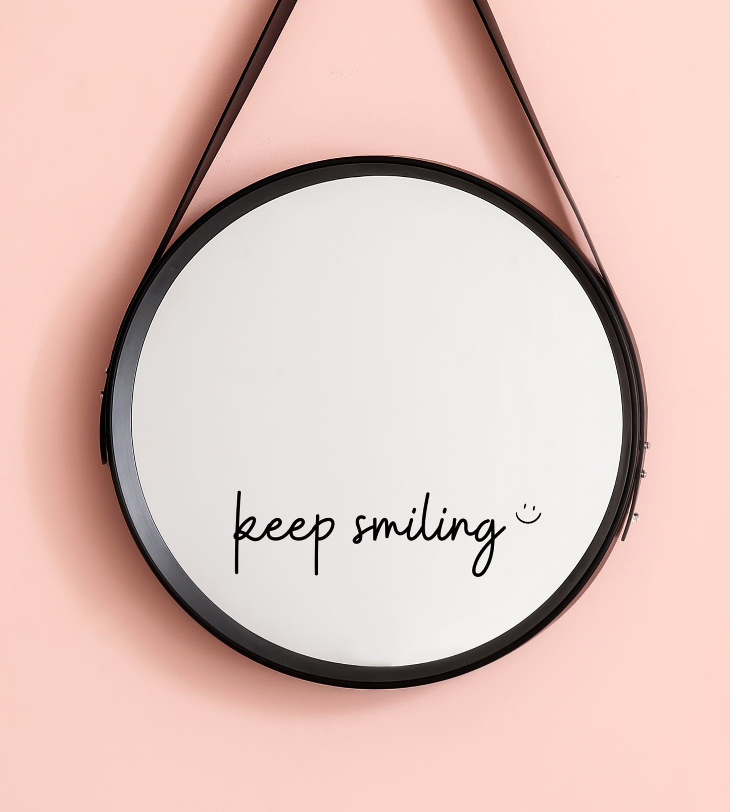 Aufkleber „keep smiling“