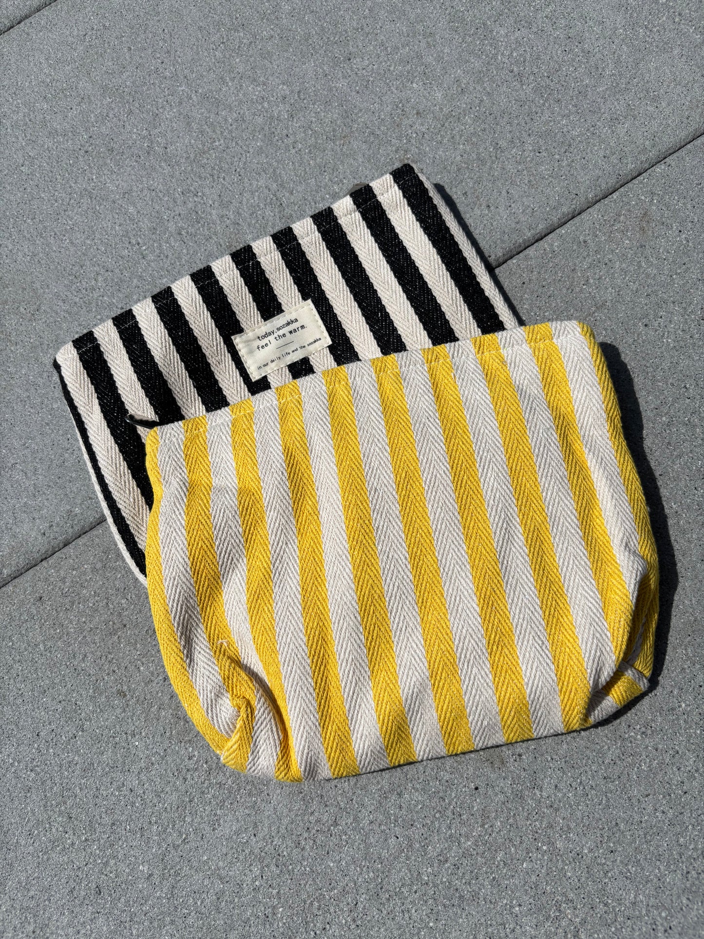 Kosmetikbeutel, gestreift