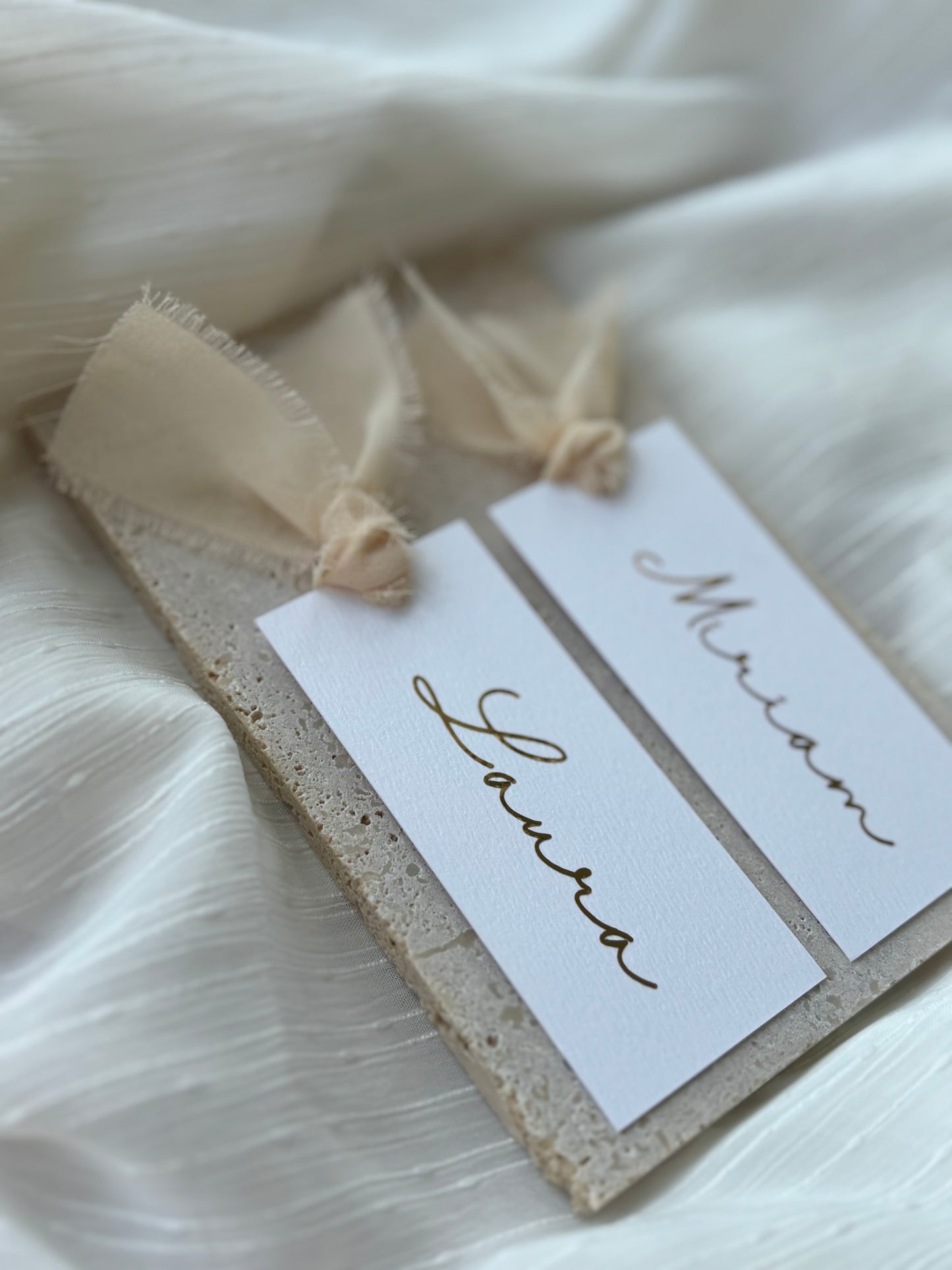 Personalisierte Platzkarten für Hochzeiten