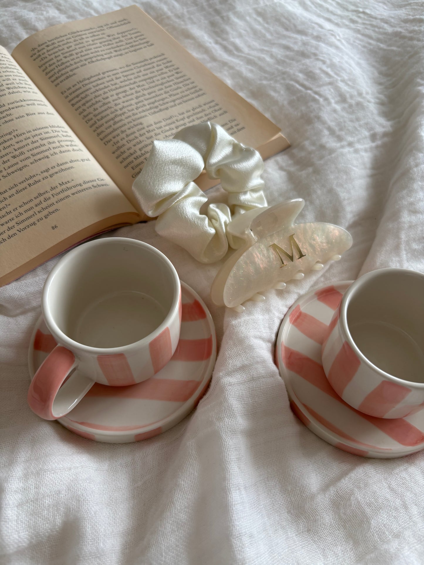 Haarklammer mit Buchstabe