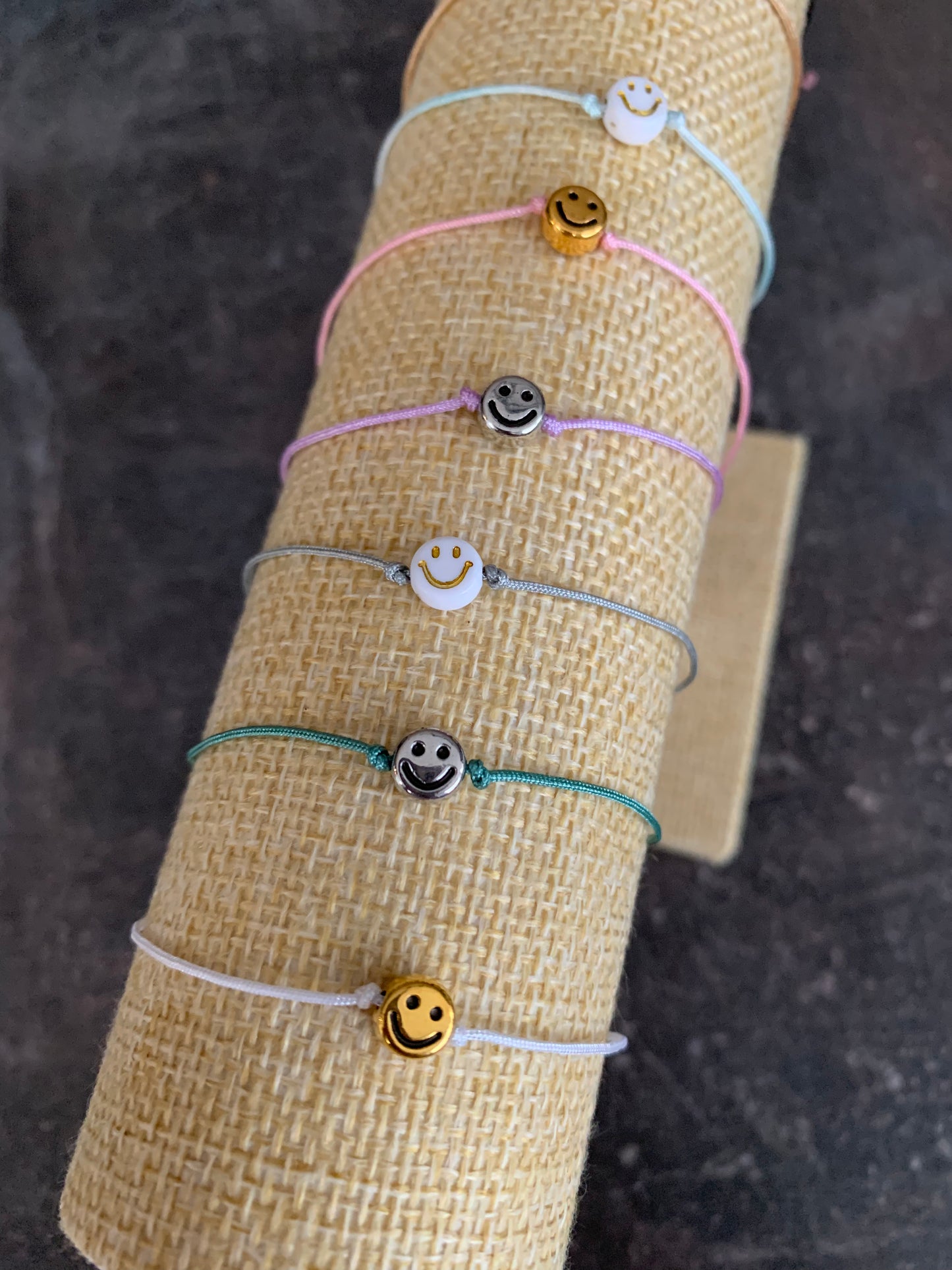 Armband, Smiley metall