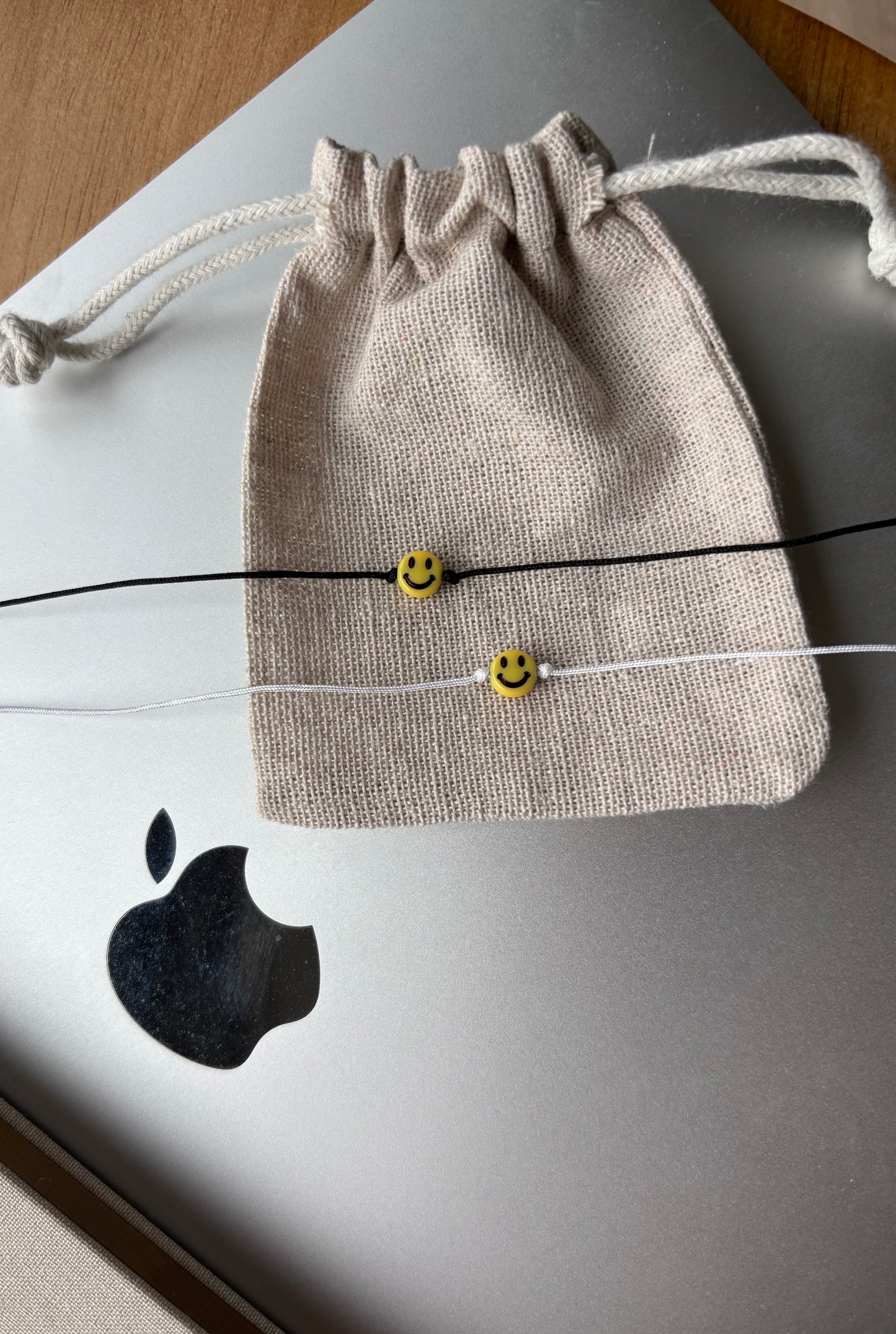 Armband, Smiley gelb