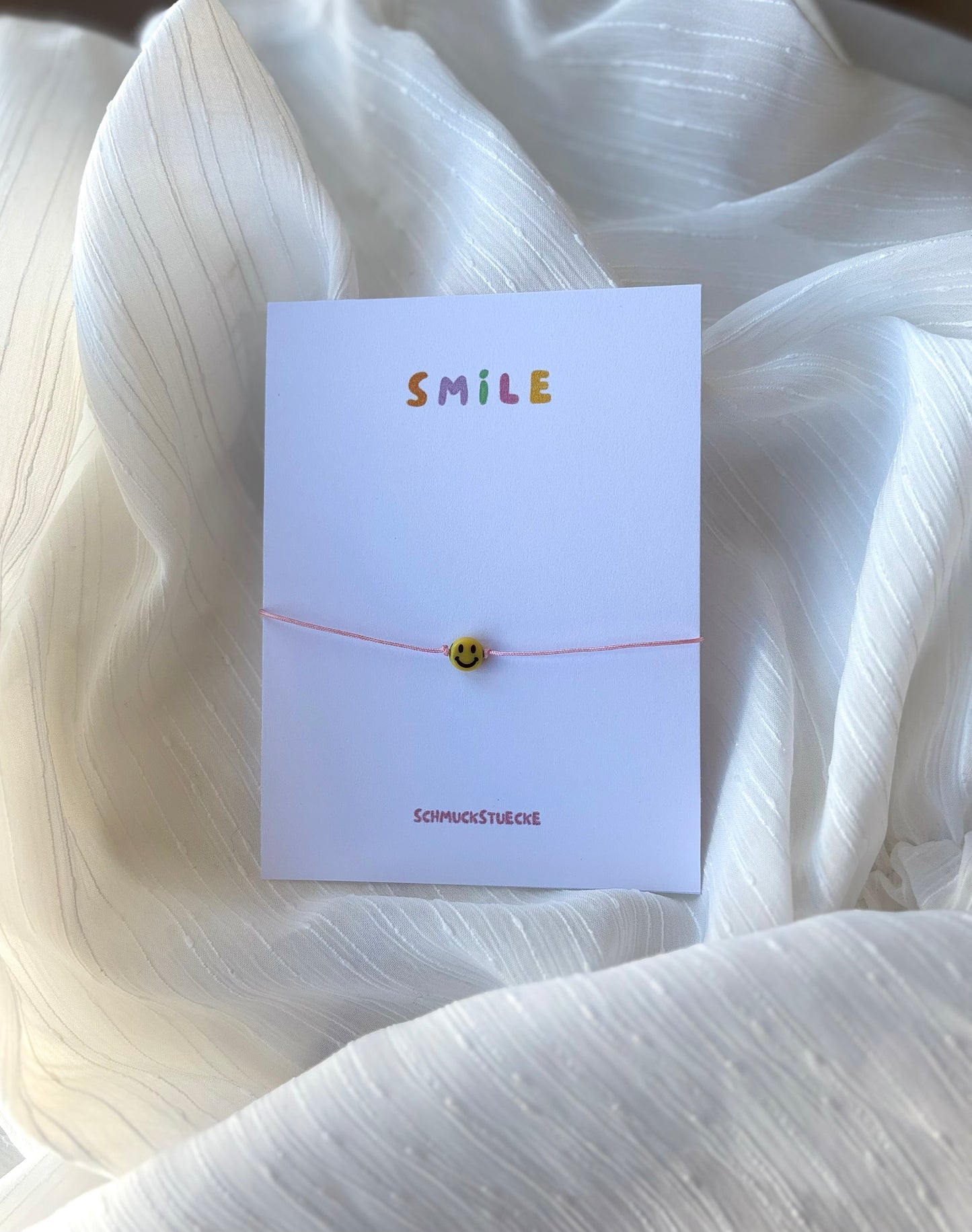 Armband, Smiley gelb
