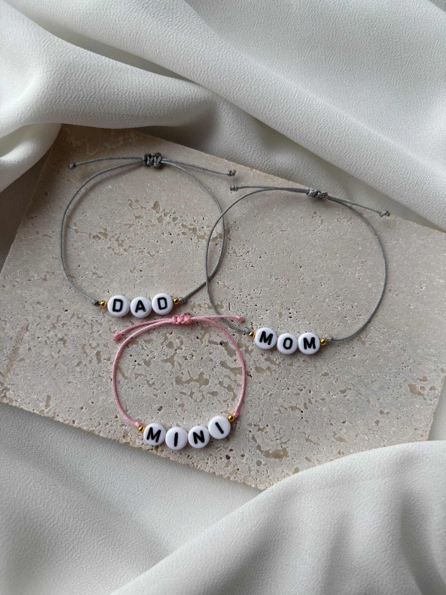 Armband Set „Mom Dad Mini“