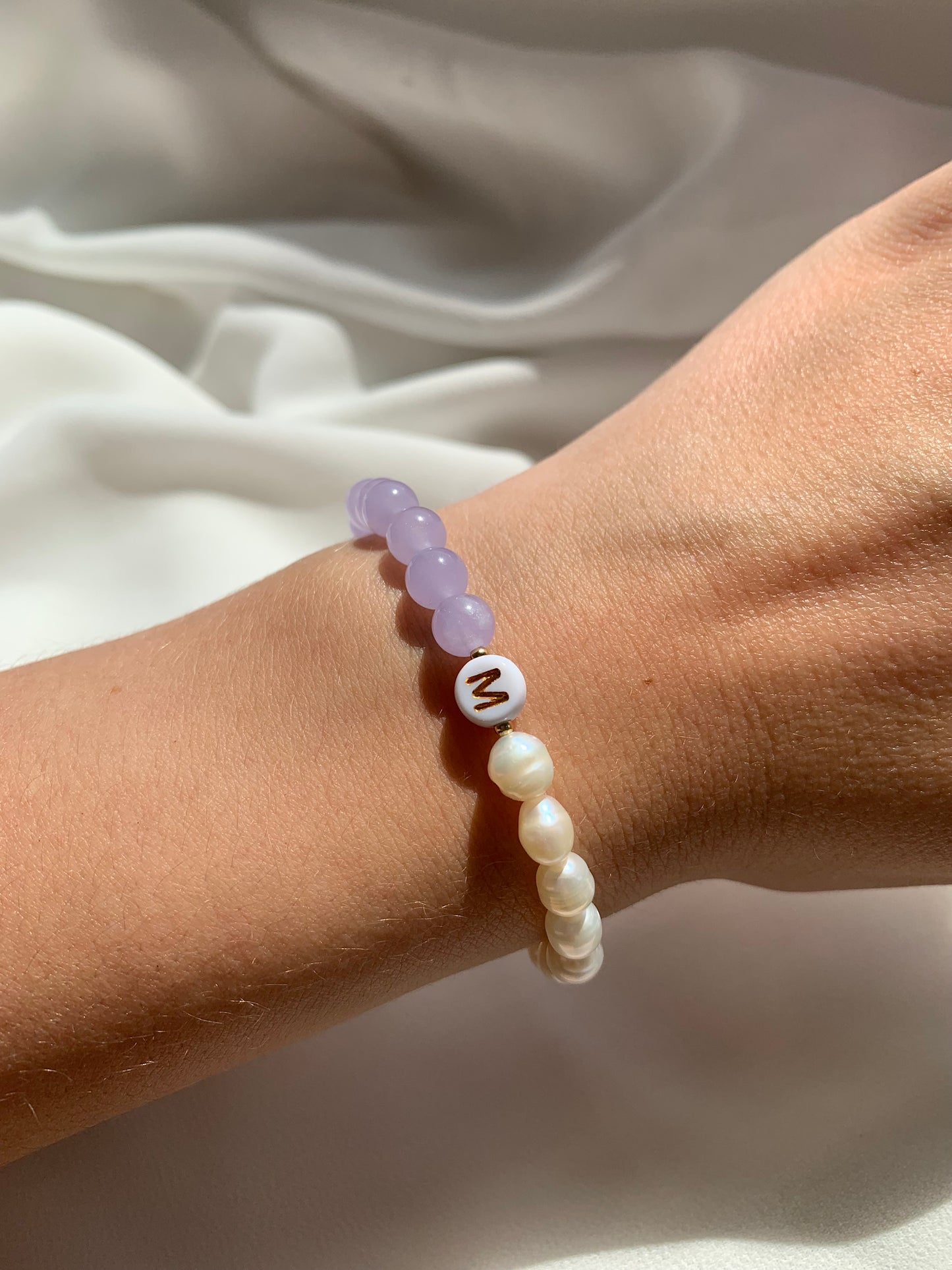 Armband mit Malaysia Jadeperlen