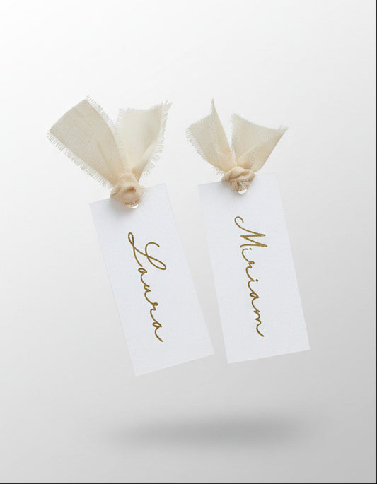 Personalisierte Platzkarten für Hochzeiten