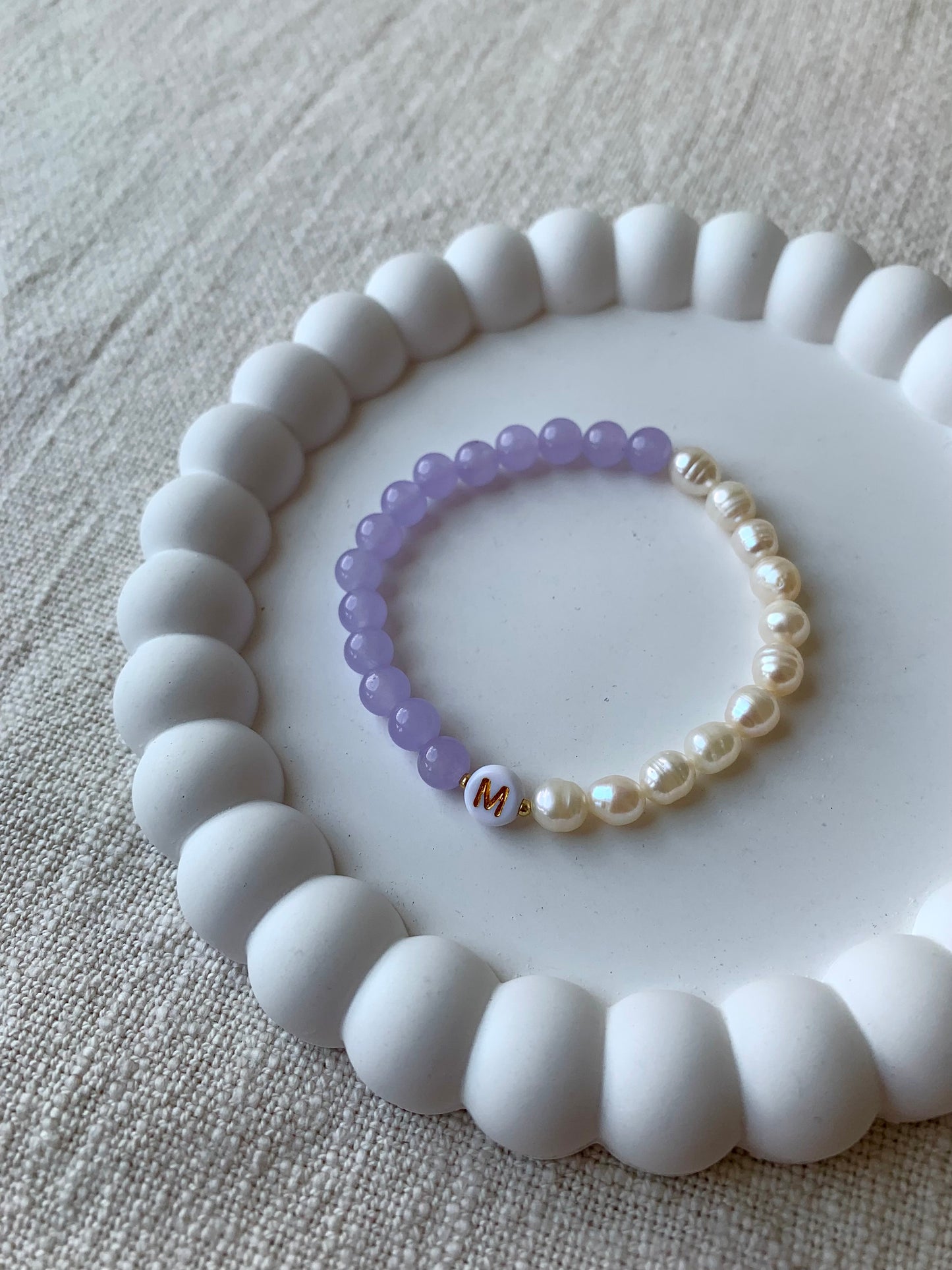 Armband mit Malaysia Jadeperlen