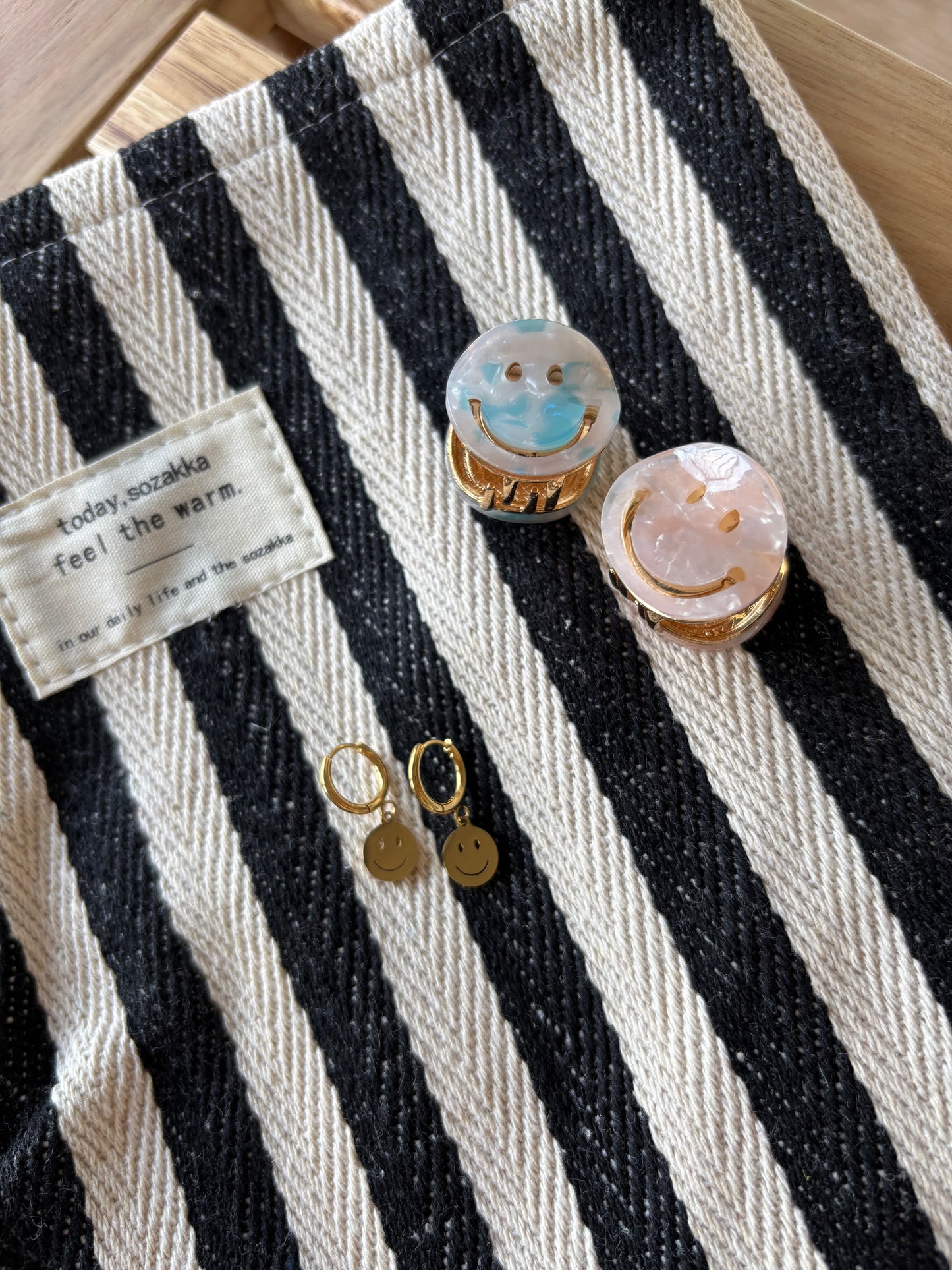 Kosmetikbeutel, gestreift