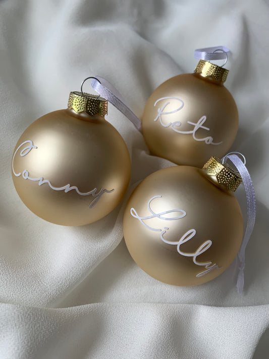 Personalisierte Christbaumkugel