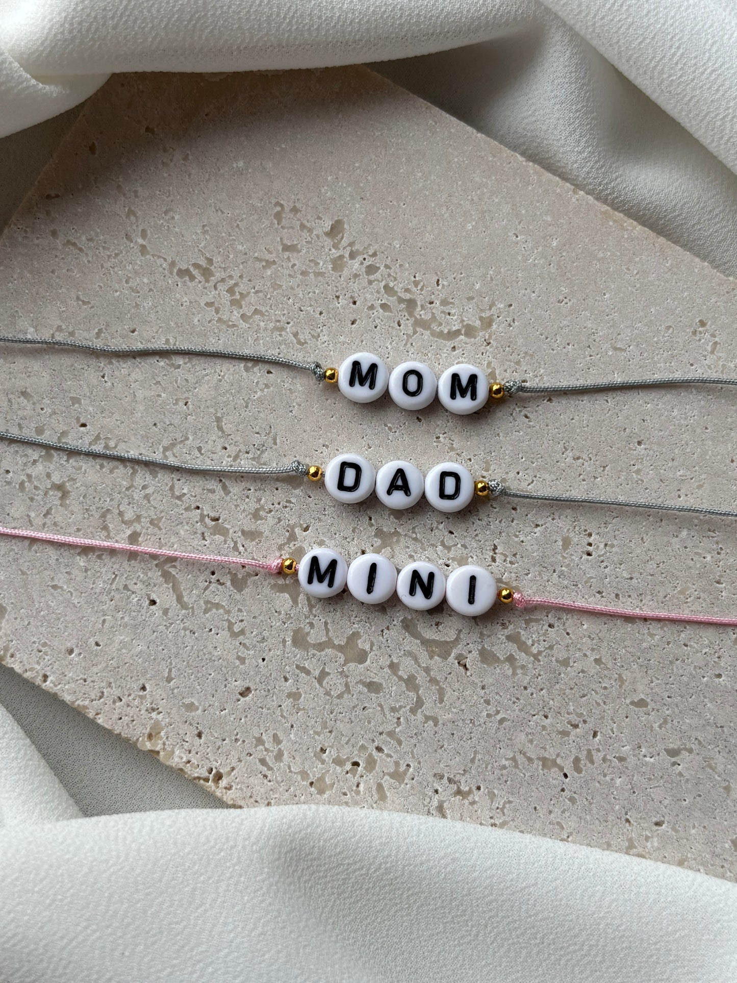 Armband Set „Mom Dad Mini“