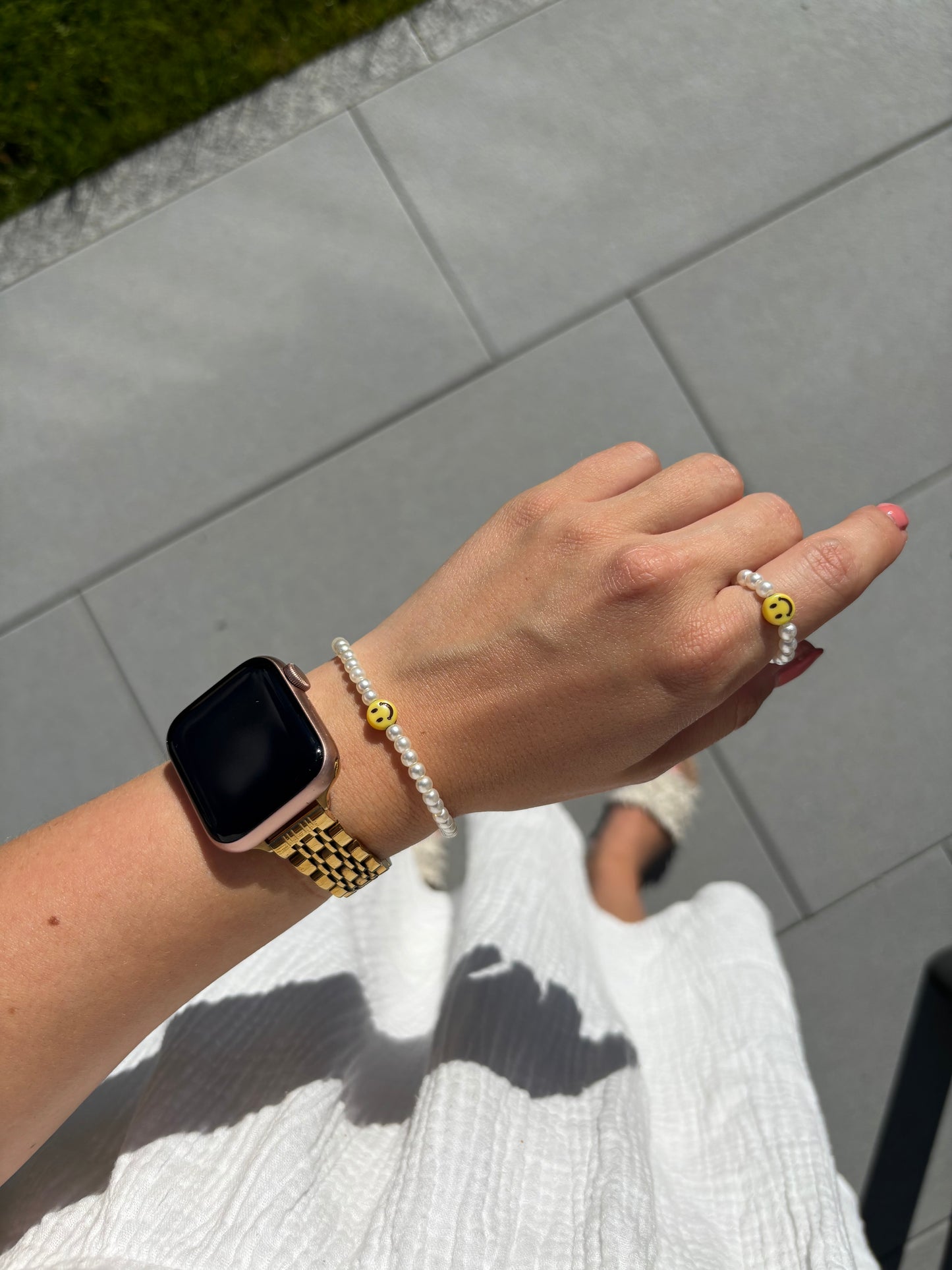 Perlenarmband, Smiley