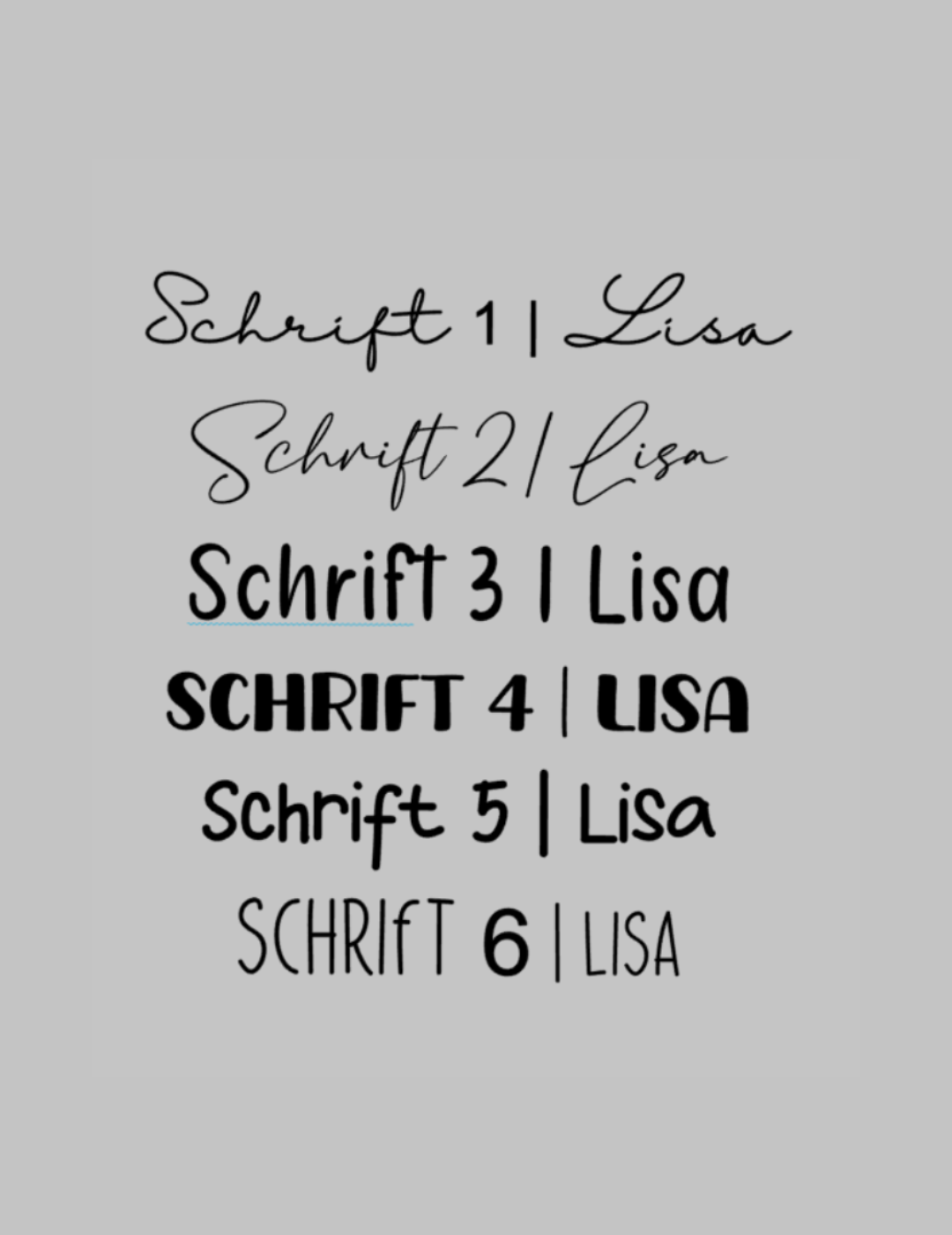 Glas "Name"