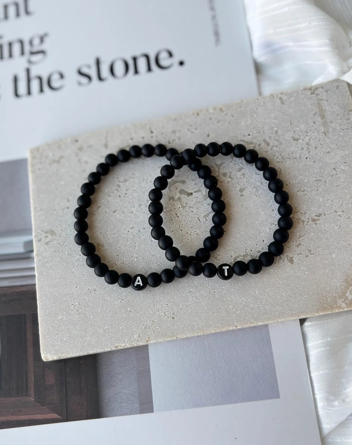 Partnerarmband mit Initialen