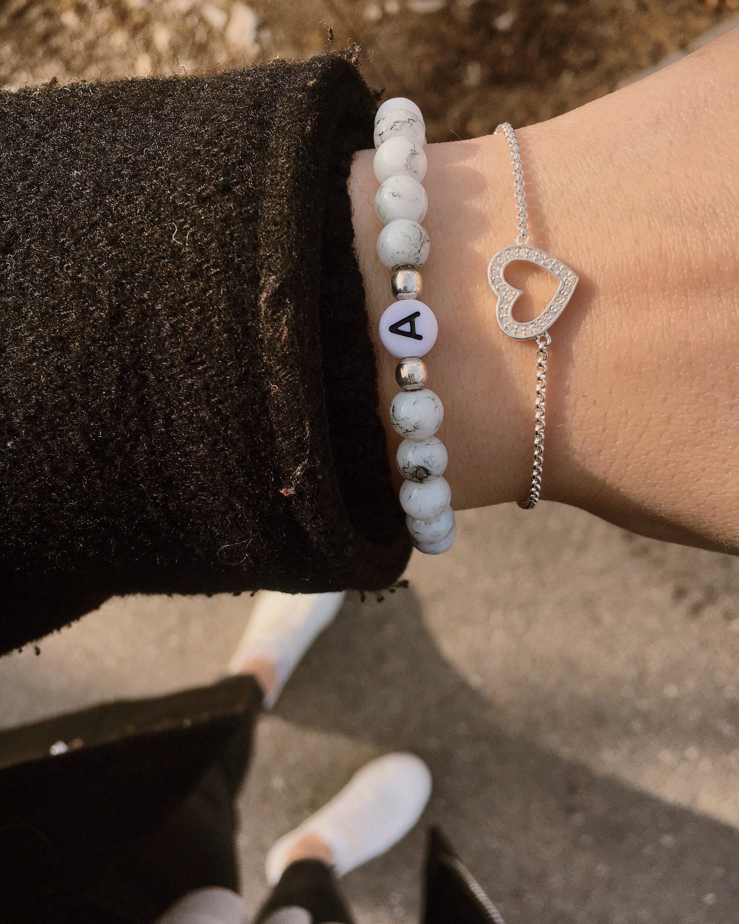 Partnerarmband, marmoriert