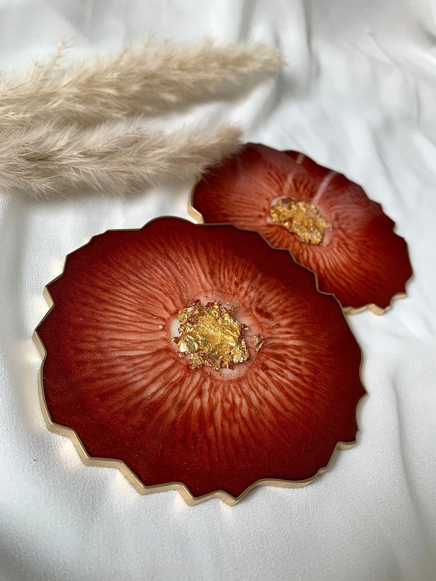 Untersetzer „weinrot“