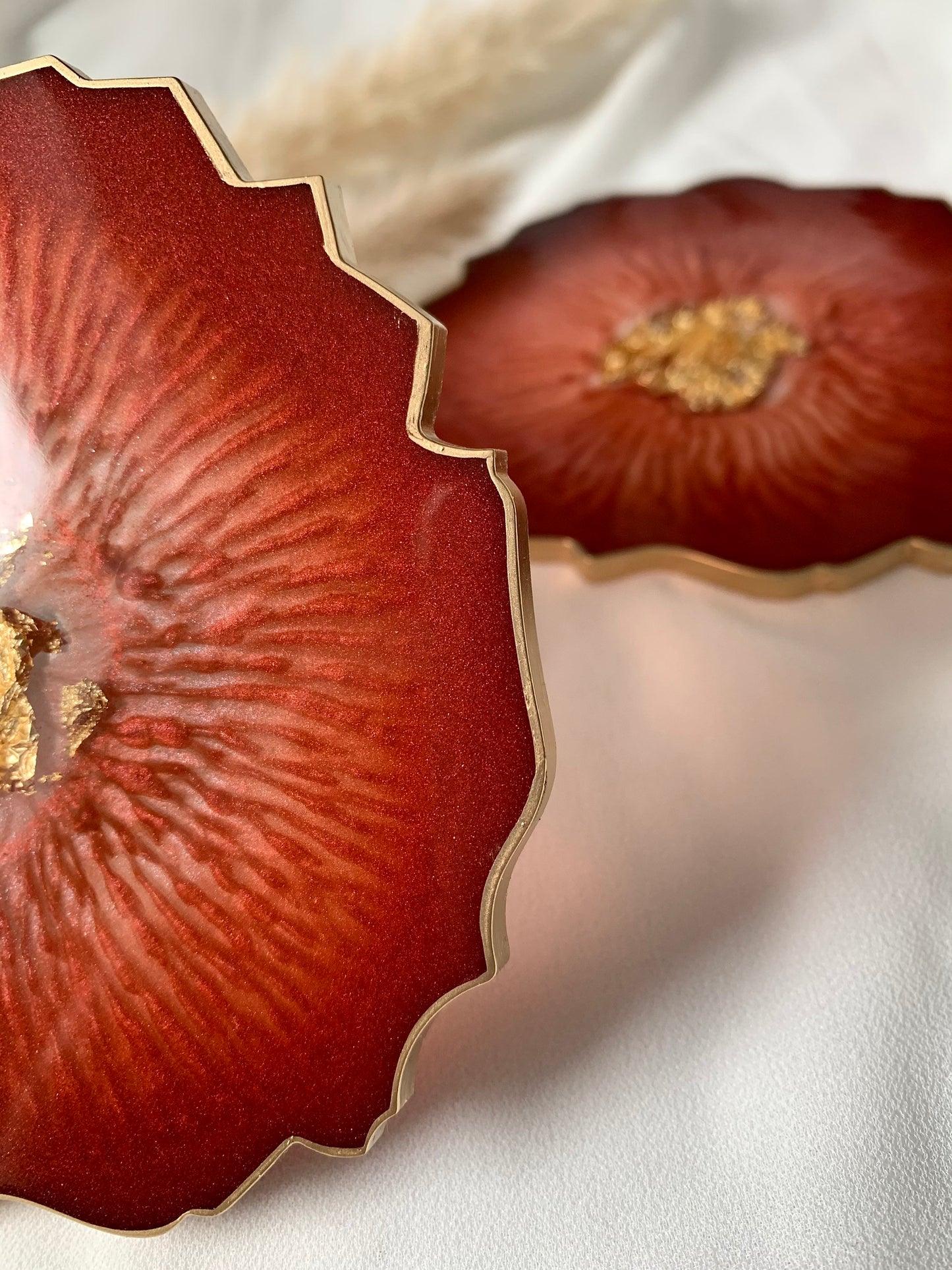 Untersetzer „weinrot“