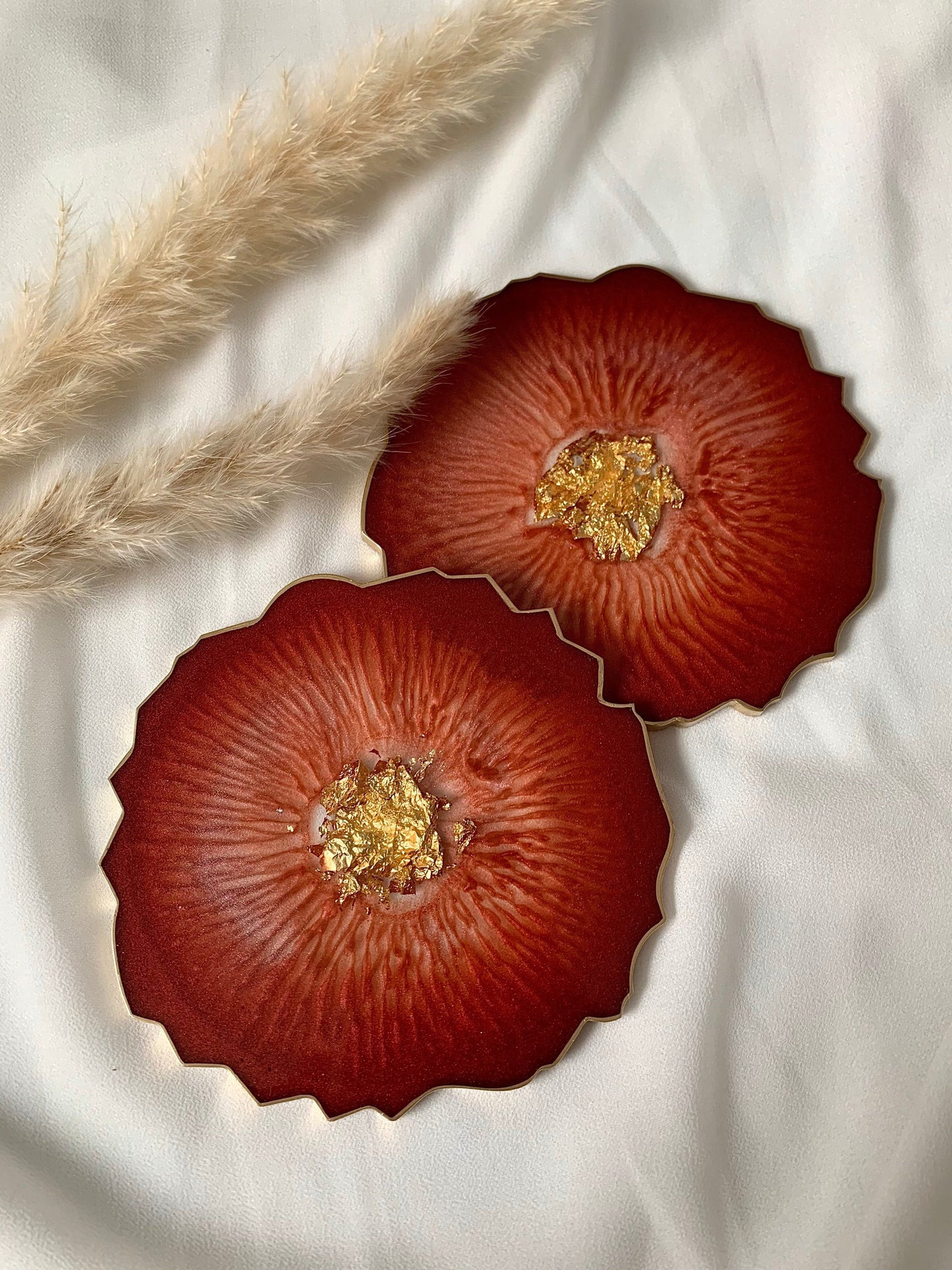 Untersetzer „weinrot“