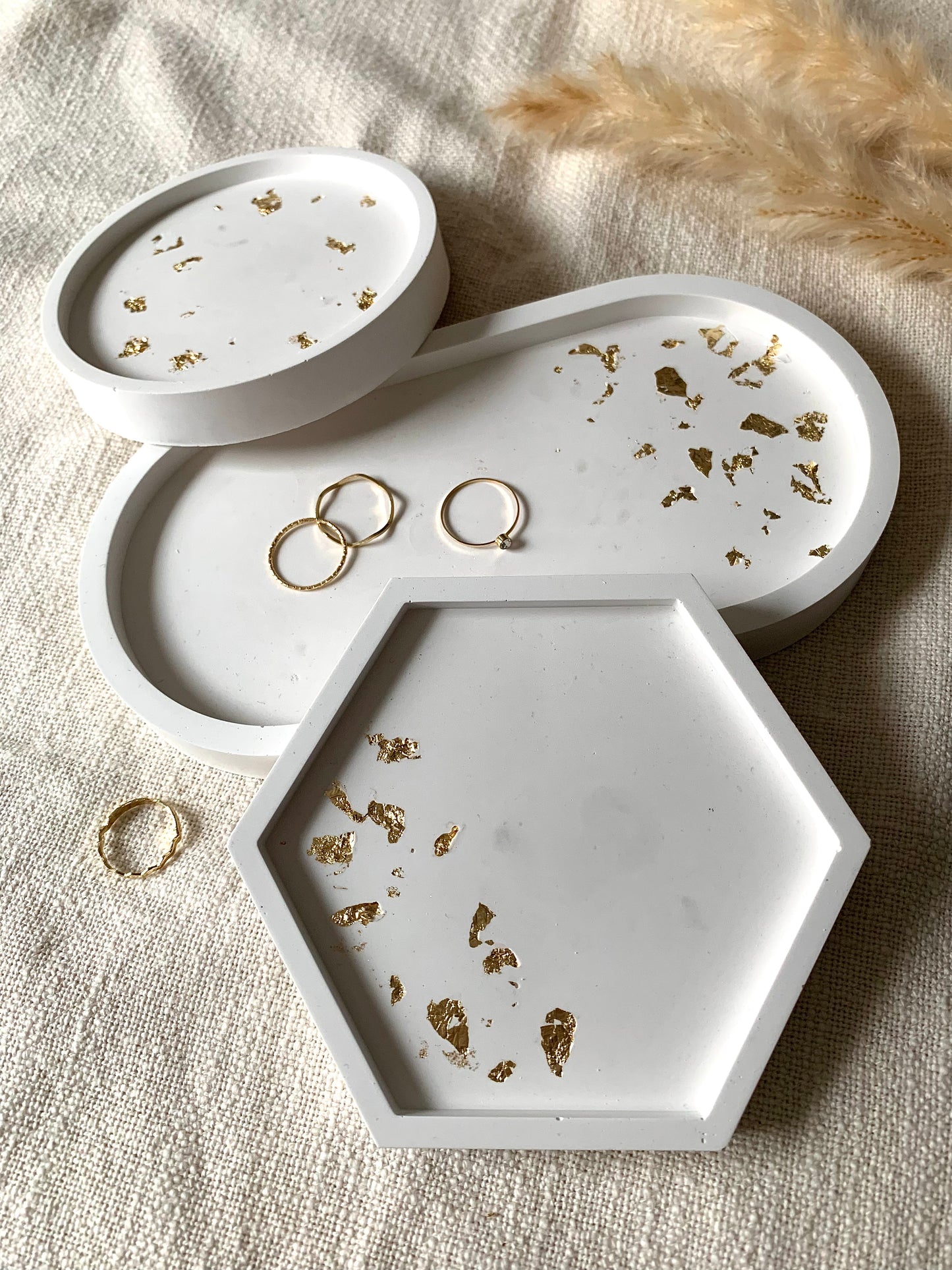 Tablett „oval-gold“