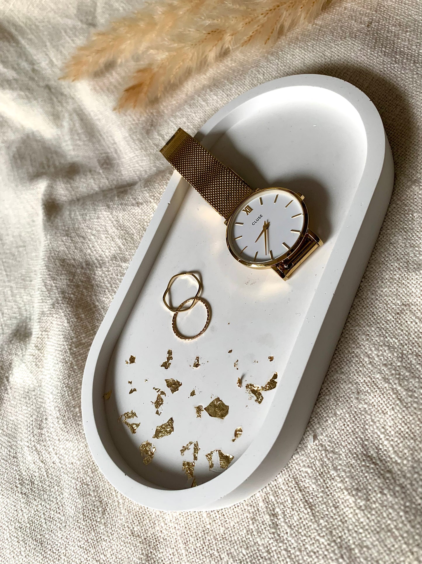 Tablett „oval-gold“