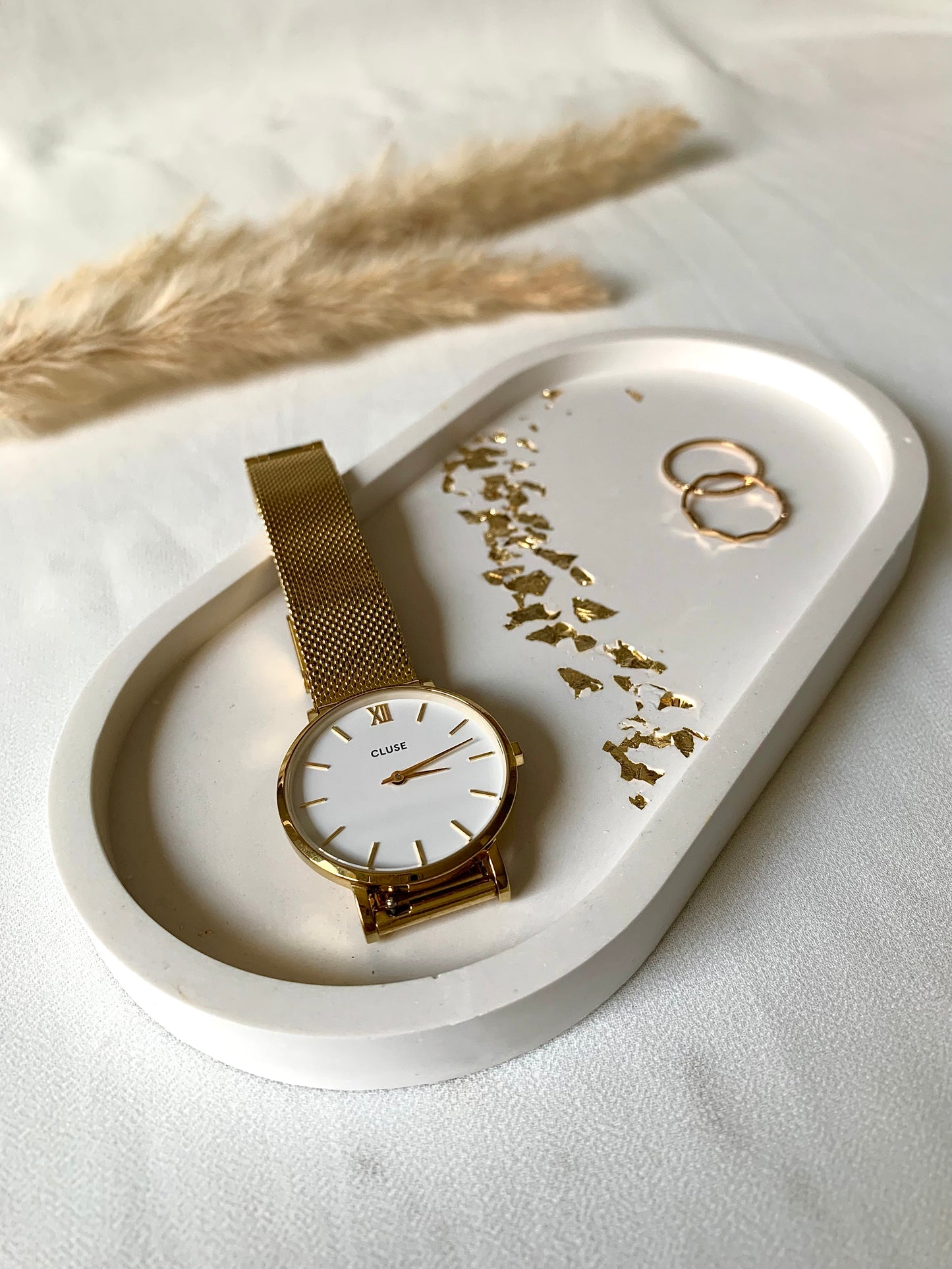 Tablett „oval-gold“