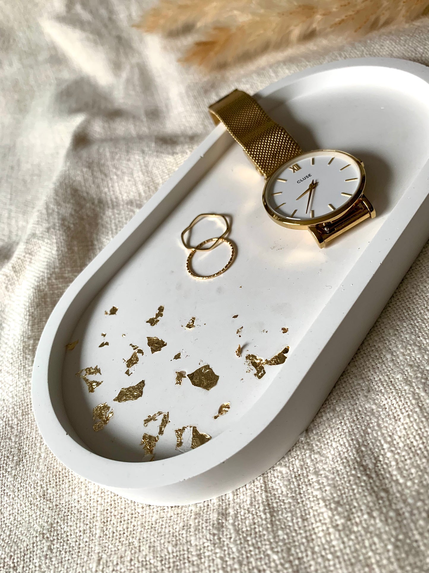 Tablett „oval-gold“